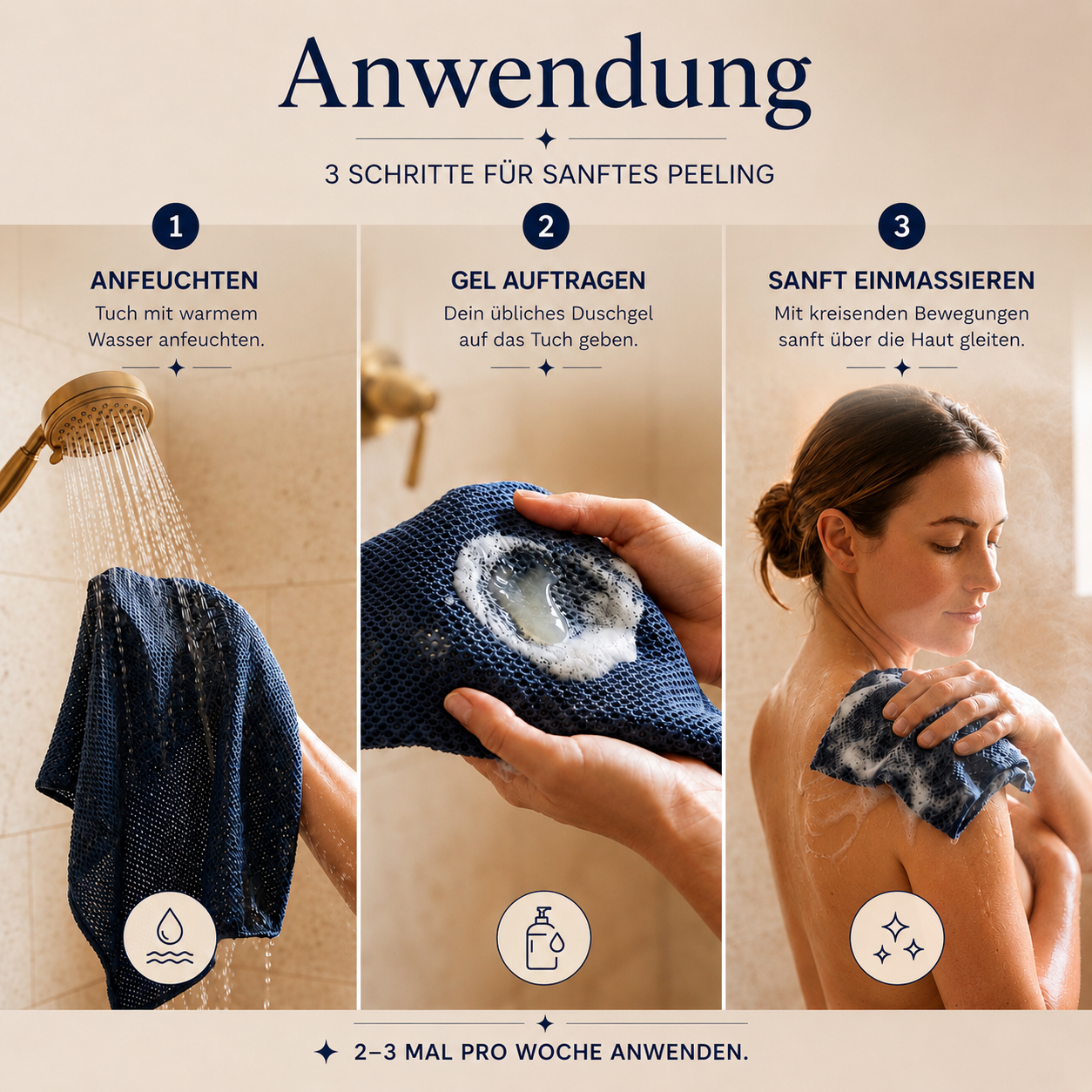 Japanisches Peelingtuch